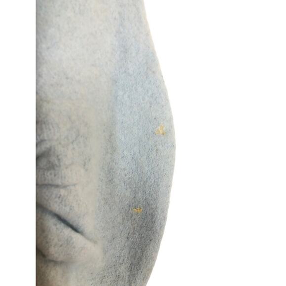 3.1 Phillip Lim Shirred Sleeve Cardigan Lofty Alpaca Blend Ice Blue Size Medium - Picture 8 of 15